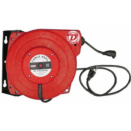 Dynamo 33 FT. SINGLE OUTLET, WATER/OIL PROOF ELECTRIC CABLE REEL L1453547.015